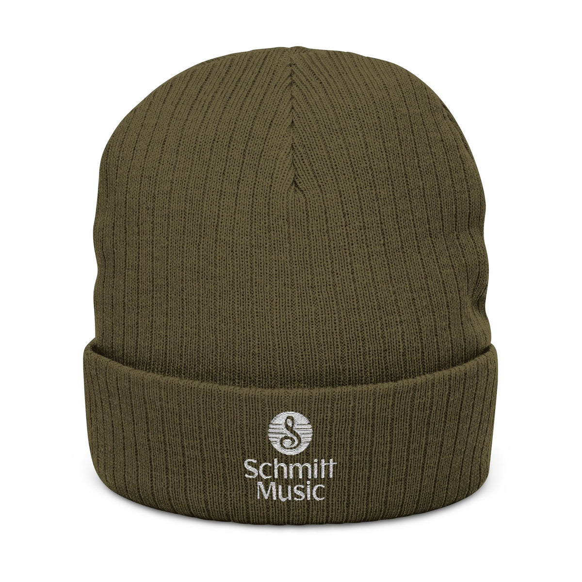 Schmitt Music Embroidered Ribbed Knit Beanie