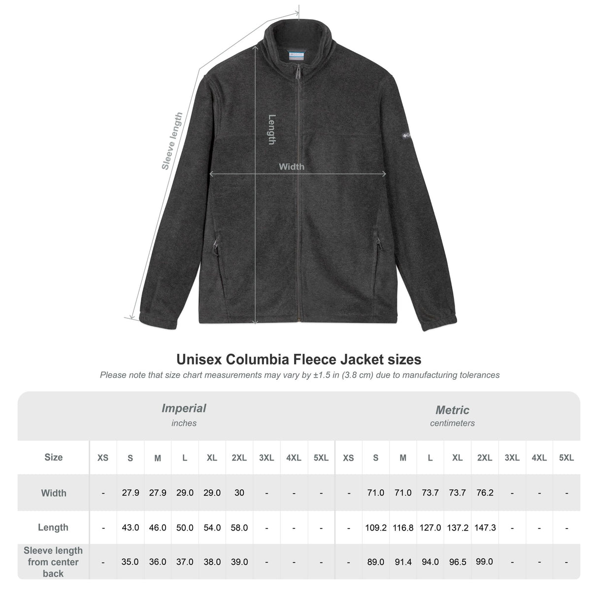 Schmitt Music Embroidered Columbia Fleece Jacket