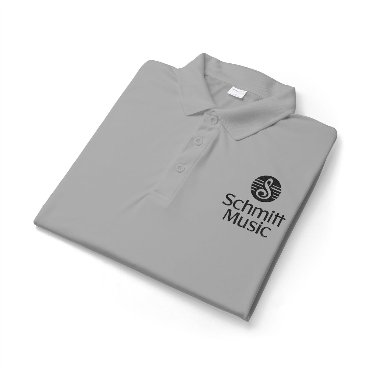 Schmitt Music Logo in Black Embroidered Unisex Polo Shirt