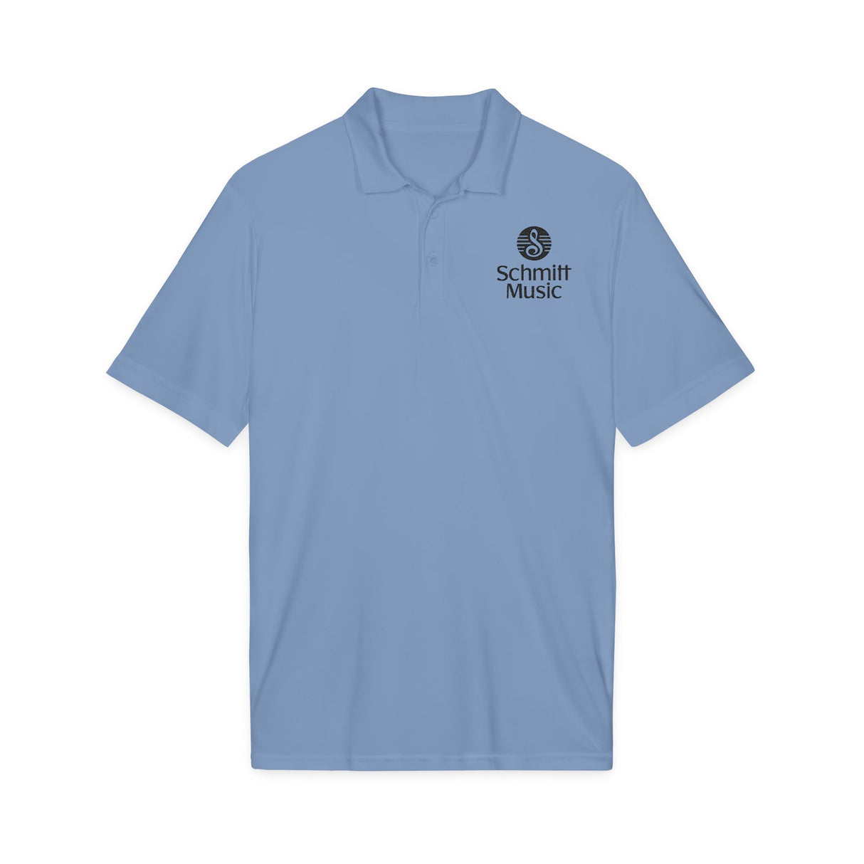 Schmitt Music Logo in Black Embroidered Unisex Polo Shirt