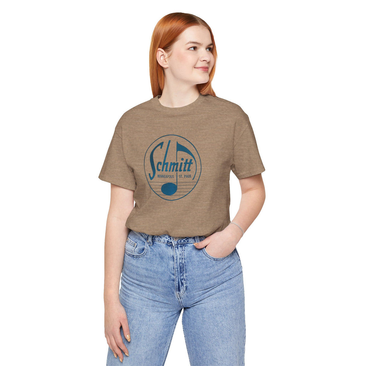 Old School Schmitt Music Logo Unisex Jersey Short Sleeve Tee