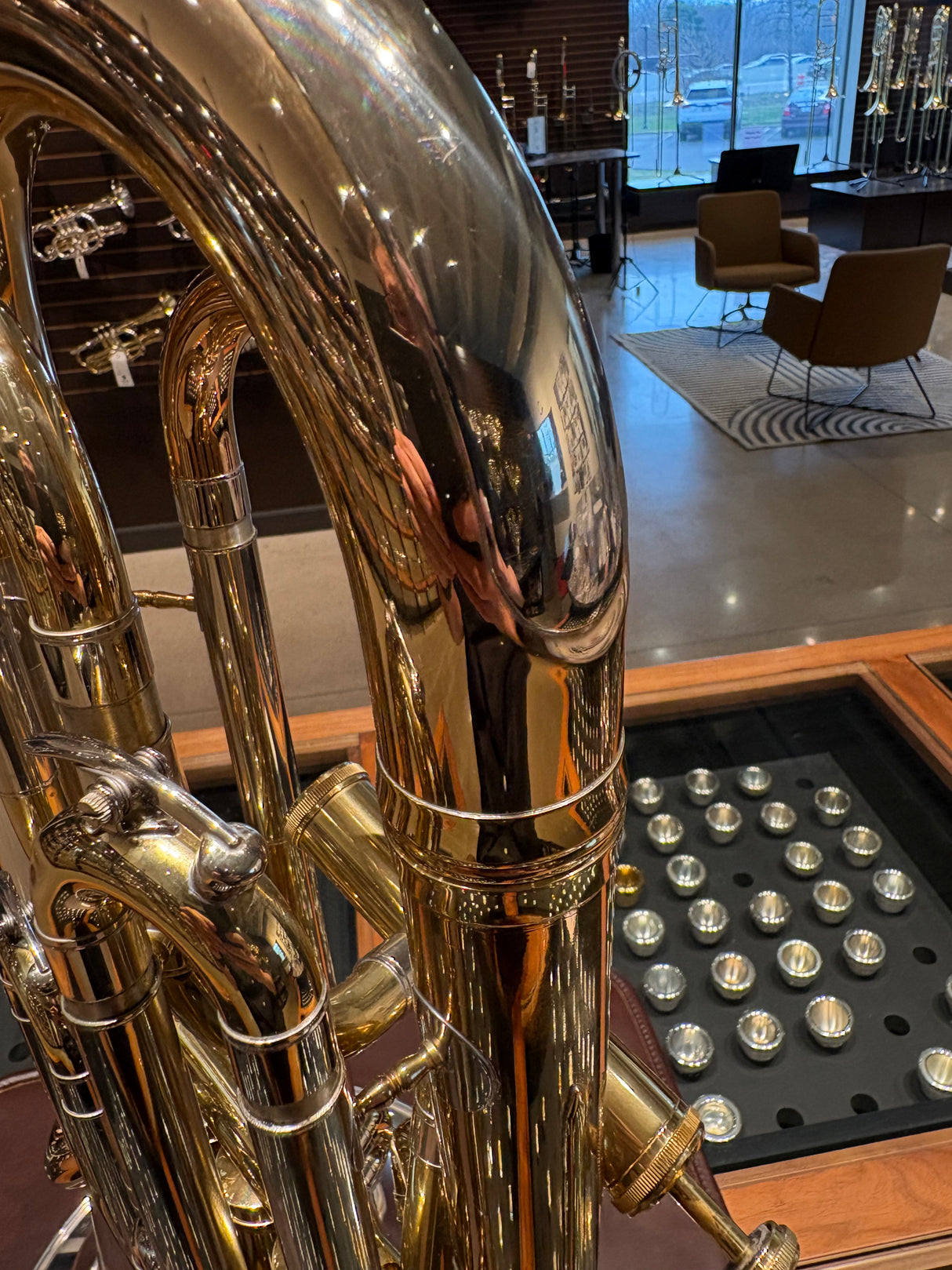 Pre-owned Adams E1 Sterling Silver Bell Custom Euphonium