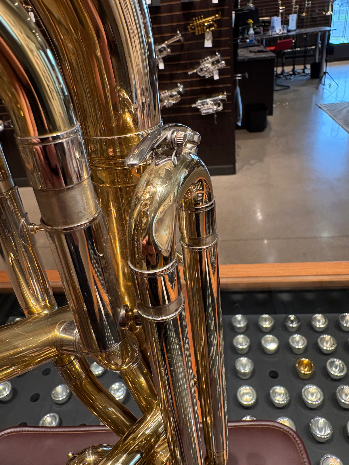 Pre-owned Adams E1 Sterling Silver Bell Custom Euphonium