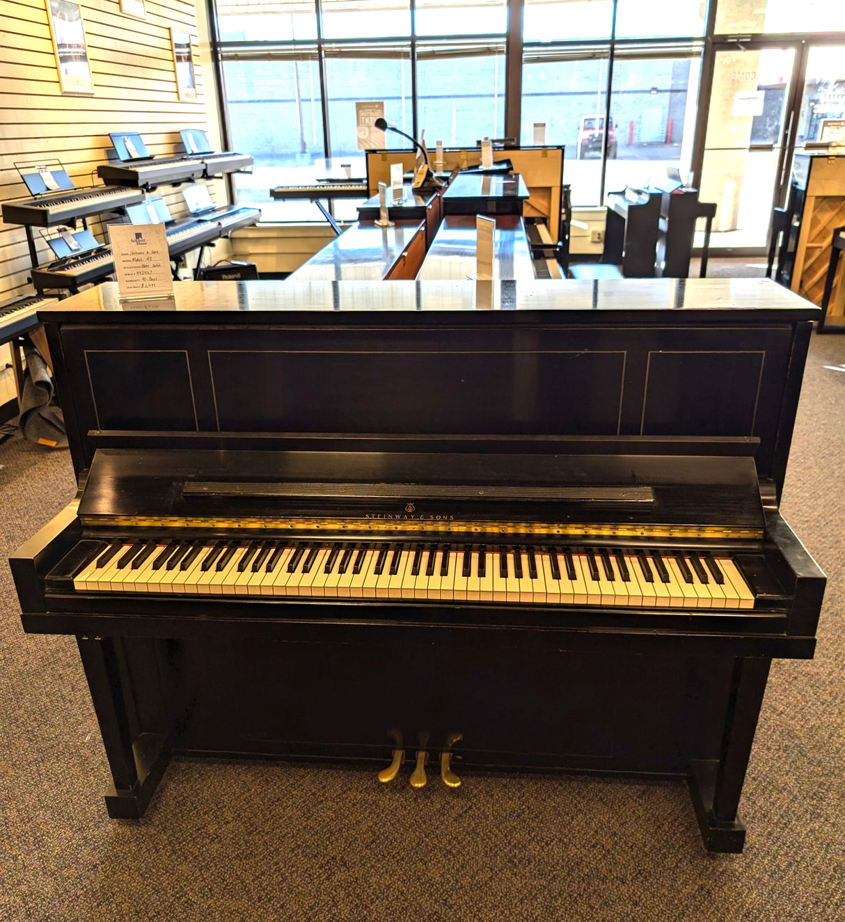 Used Steinway & Sons Model 45 Upright Piano