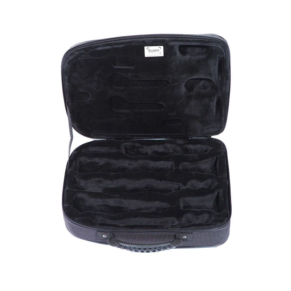 Inside of Bam Double Clarinet Case