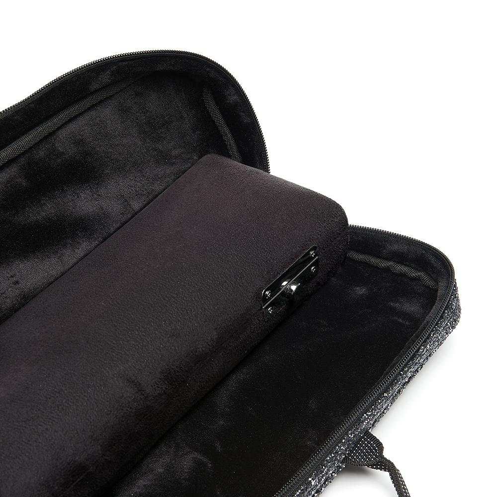Beaumont Flute B-Foot Bag - Black Sparkle 4