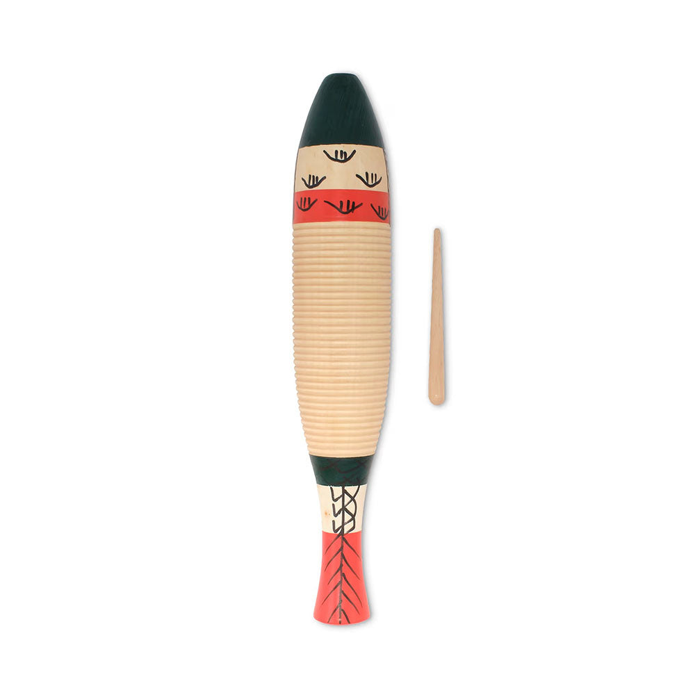 Latin Percussion CP Fish Style Guiro with Scraper 1