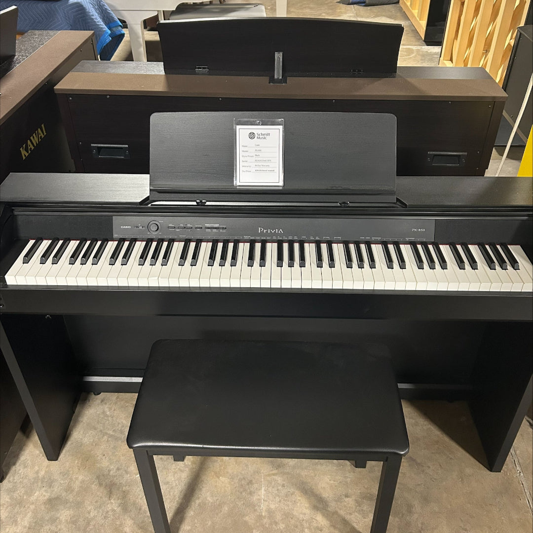 Used Casio PX-850 Black Digital Piano