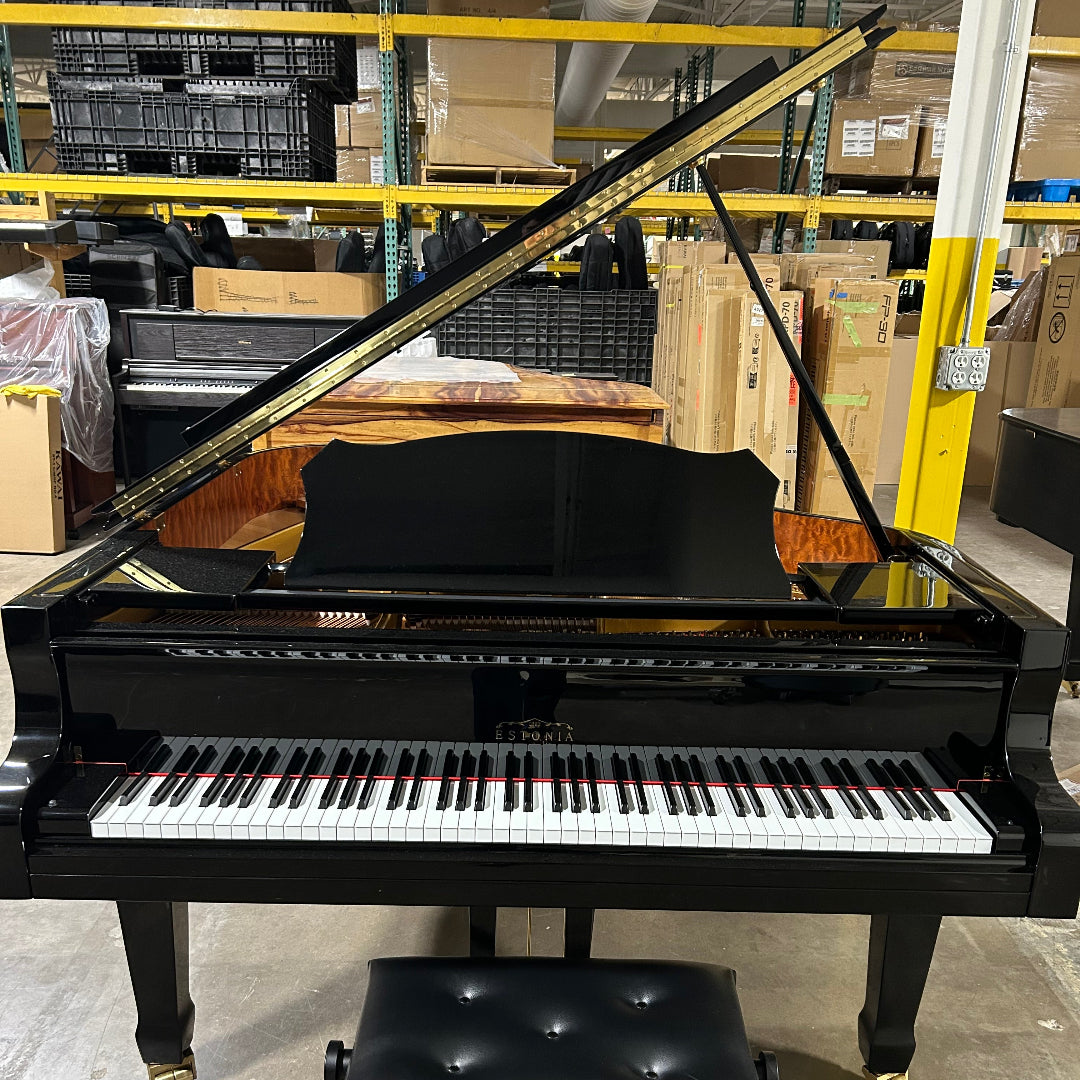 Pre-Owned Estonia L-168 (5'6") Ebony Polish Grand Piano