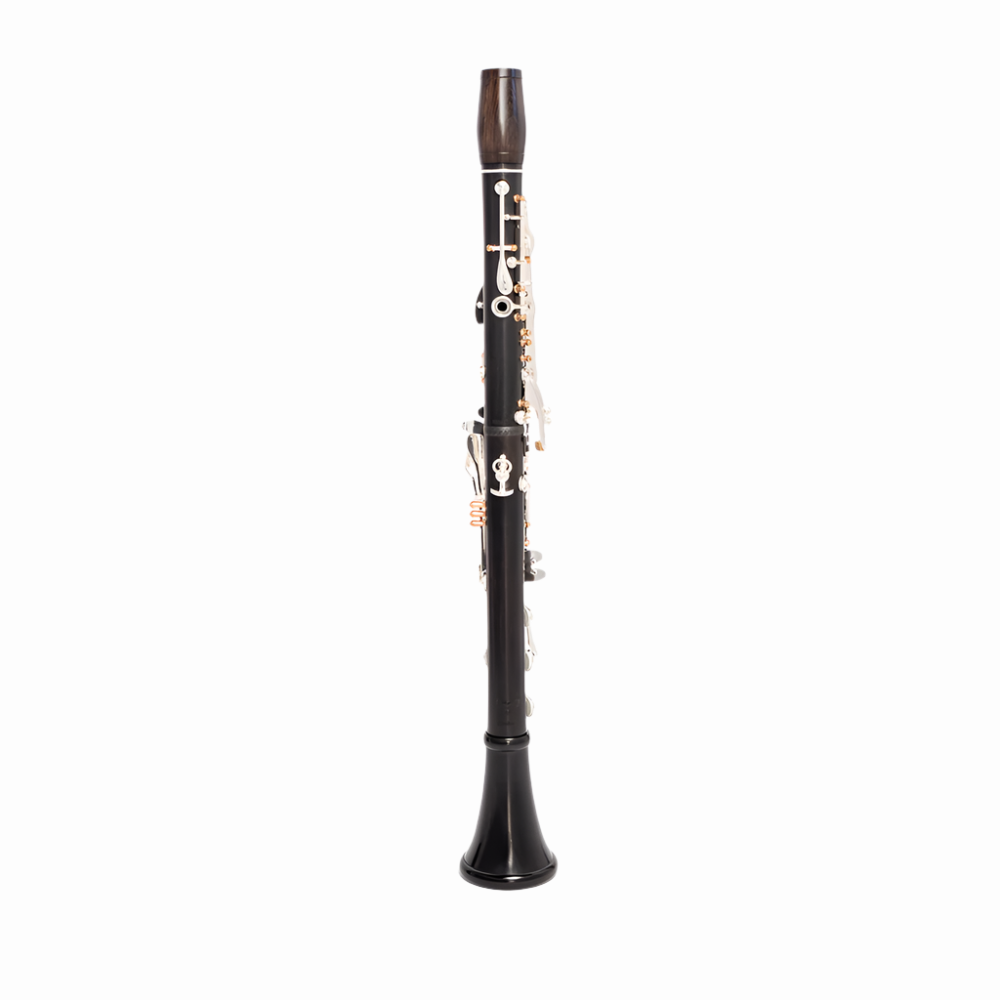 Back of Firebird Clarinet on a white background