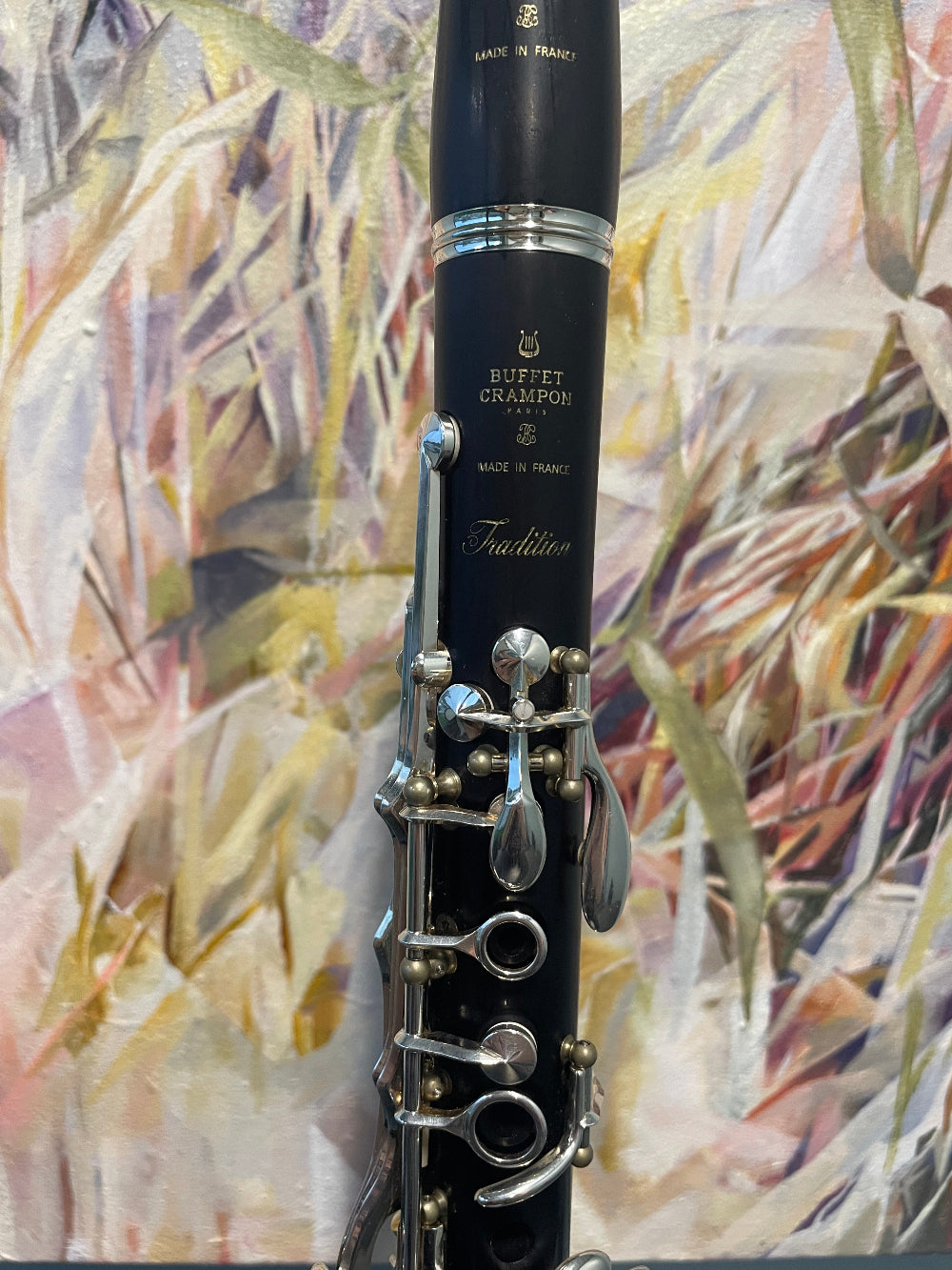 CONSIGNMENT - 1st Generation Bb Buffet Crampon Tradition Clarinet (silver keys) close-up