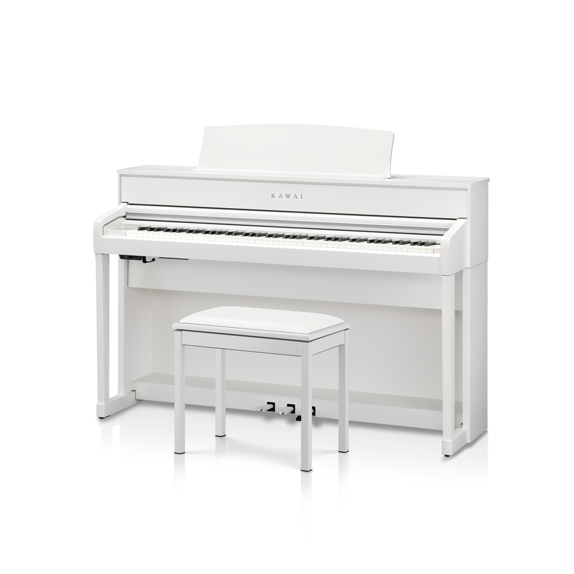 Kawai CA701 Digital Piano with Bench White