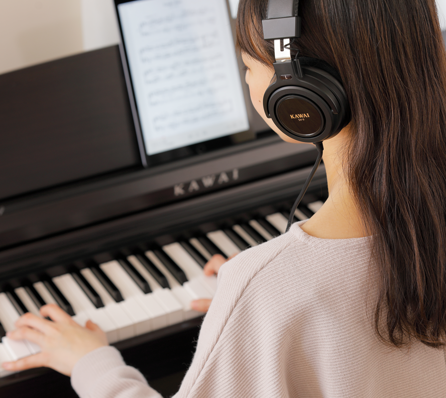 Kawai KDP120 Digital Piano with Bench Headphones