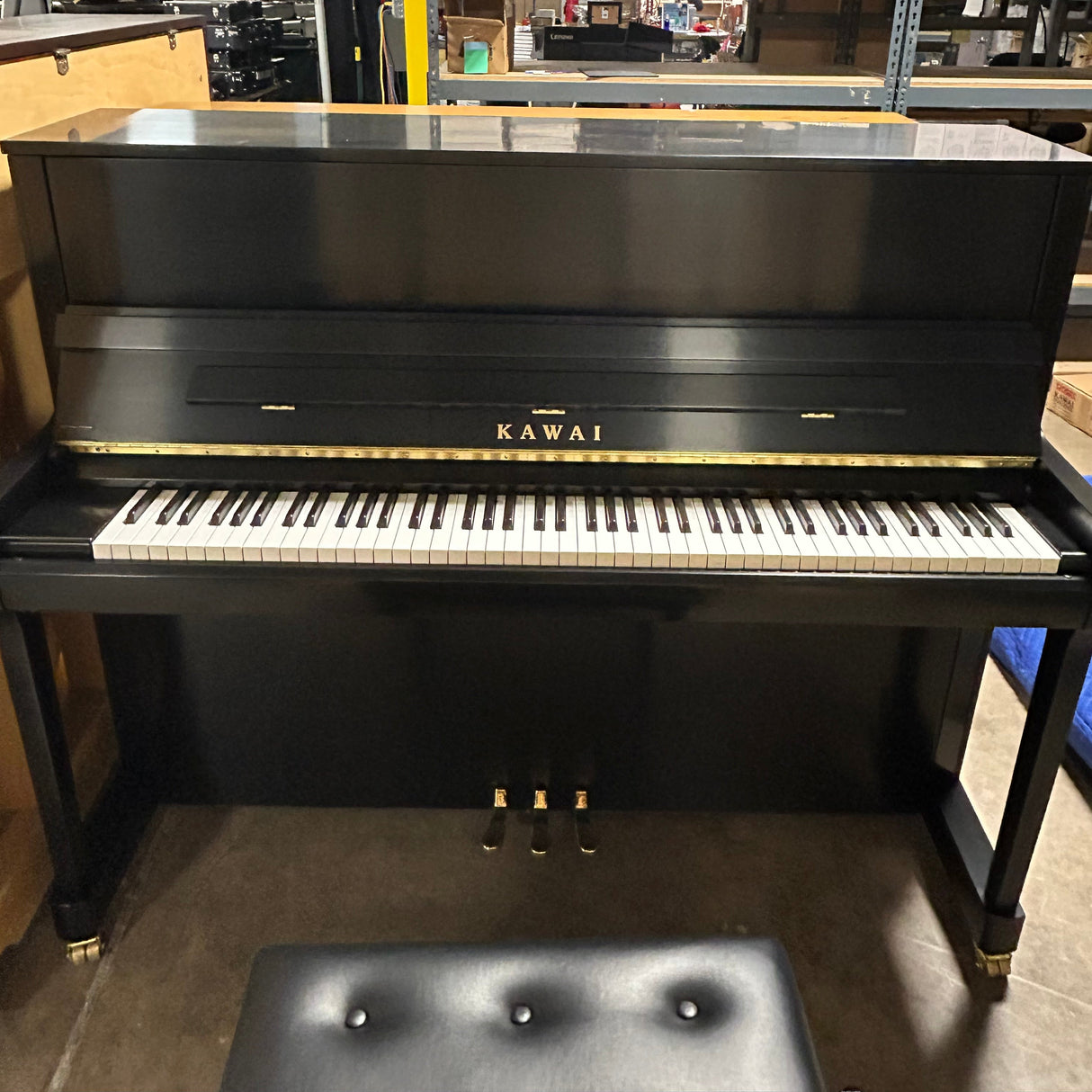 Pre-Owned Kawai K-300 48" Ebony Satin Upright Piano