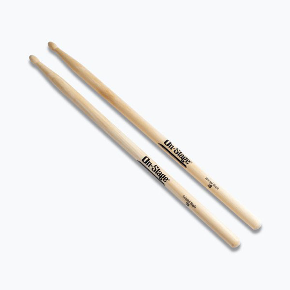 On-Stage Maple Drumsticks 2B 2