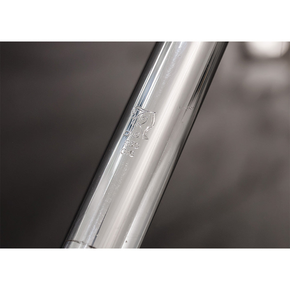 Pre-Owned Nagahara 950 Silver Headjoint - DA Cut with 18K Gold Riser Logo