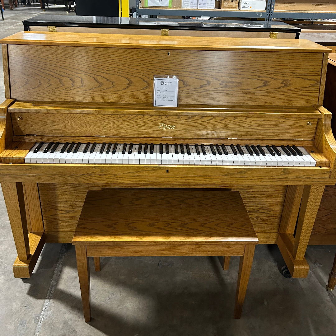 Pre-Owned Boston UP-118 46" Oak Upright Piano
