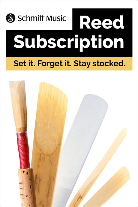 Schmitt Music's Reed Subscription banner