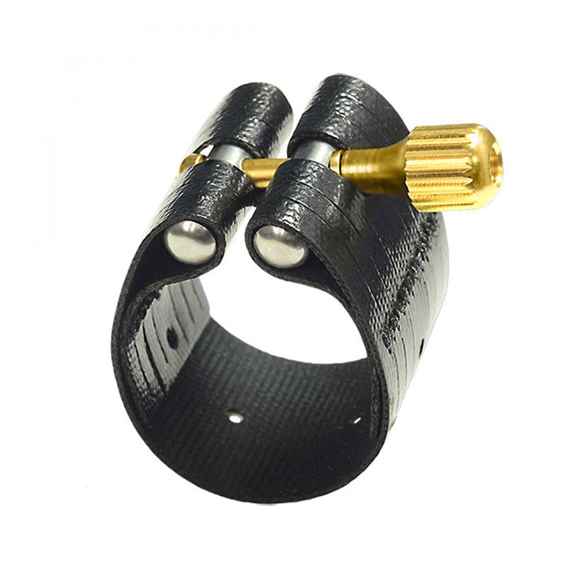 Rovner Dark alto saxophone ligature.