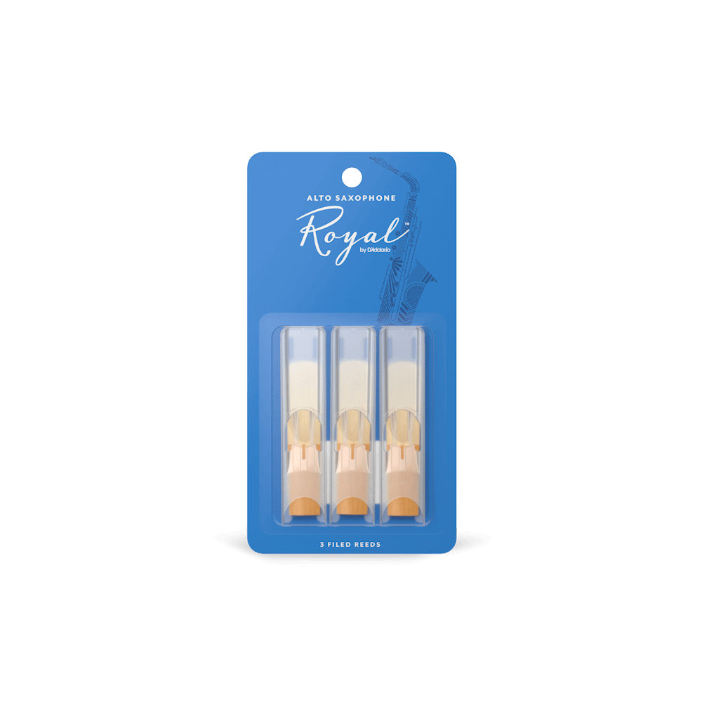 D'Addario Alto Saxophone Royal Reeds - Pack of 3