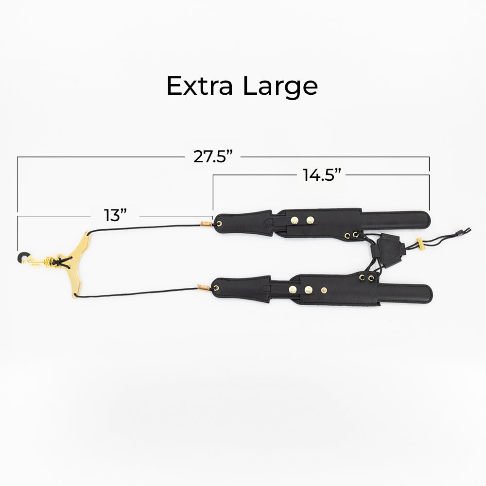Lake City Saxophone Harness Extra Large Size extended with dimensions