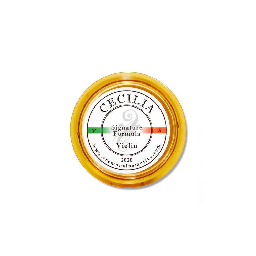 Cecilia Signature Formula Violin Rosin - Half-Cake Front