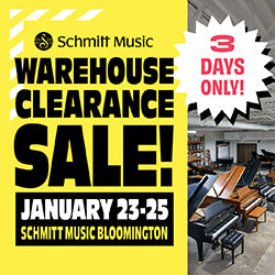 Schmitt Music Bloomington's Warehouse Clearance Sale, Jan 23-25