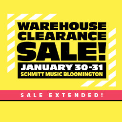 Schmitt Music Bloomington's Warehouse Clearance Sale on music instruments and accessories