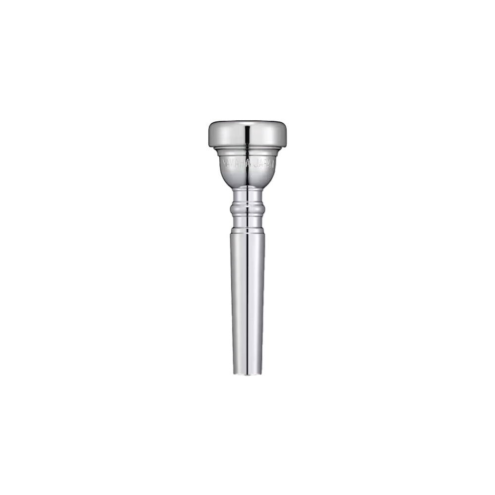 The silver-plated Yamaha Bobby Shew Lead Signature Series trumpet mouthpiece