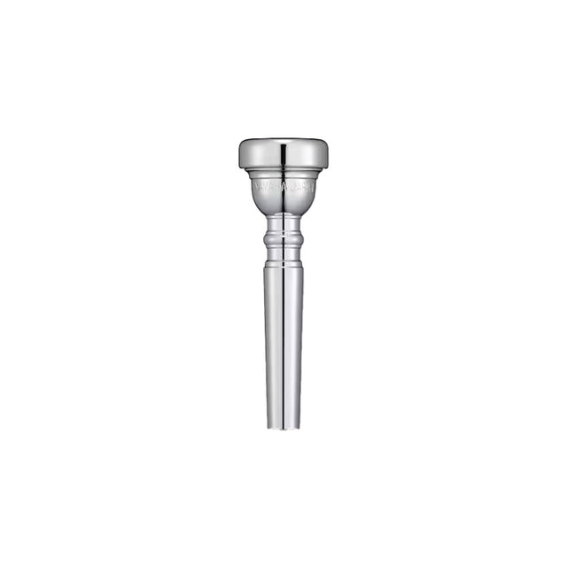 The silver-plated Yamaha Bobby Shew Lead Signature Series trumpet mouthpiece