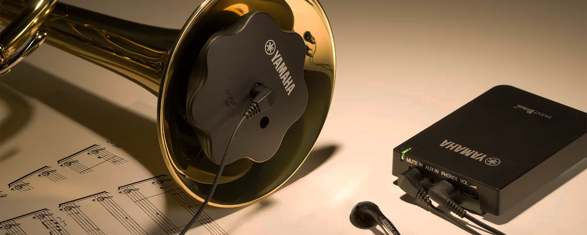 Yamaha Silent Brass System and sheet music