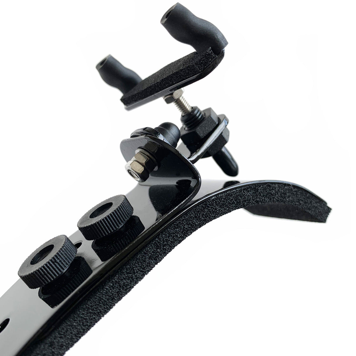 The BonMusica shoulder rest - a close up of the other shoulder's attachment foot