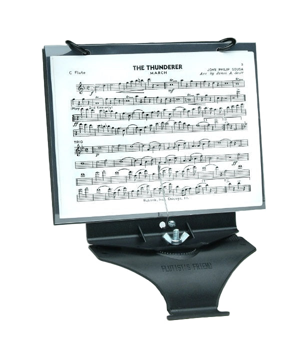 DEG Flutist friend strap on flute and piccolo marching band lyre