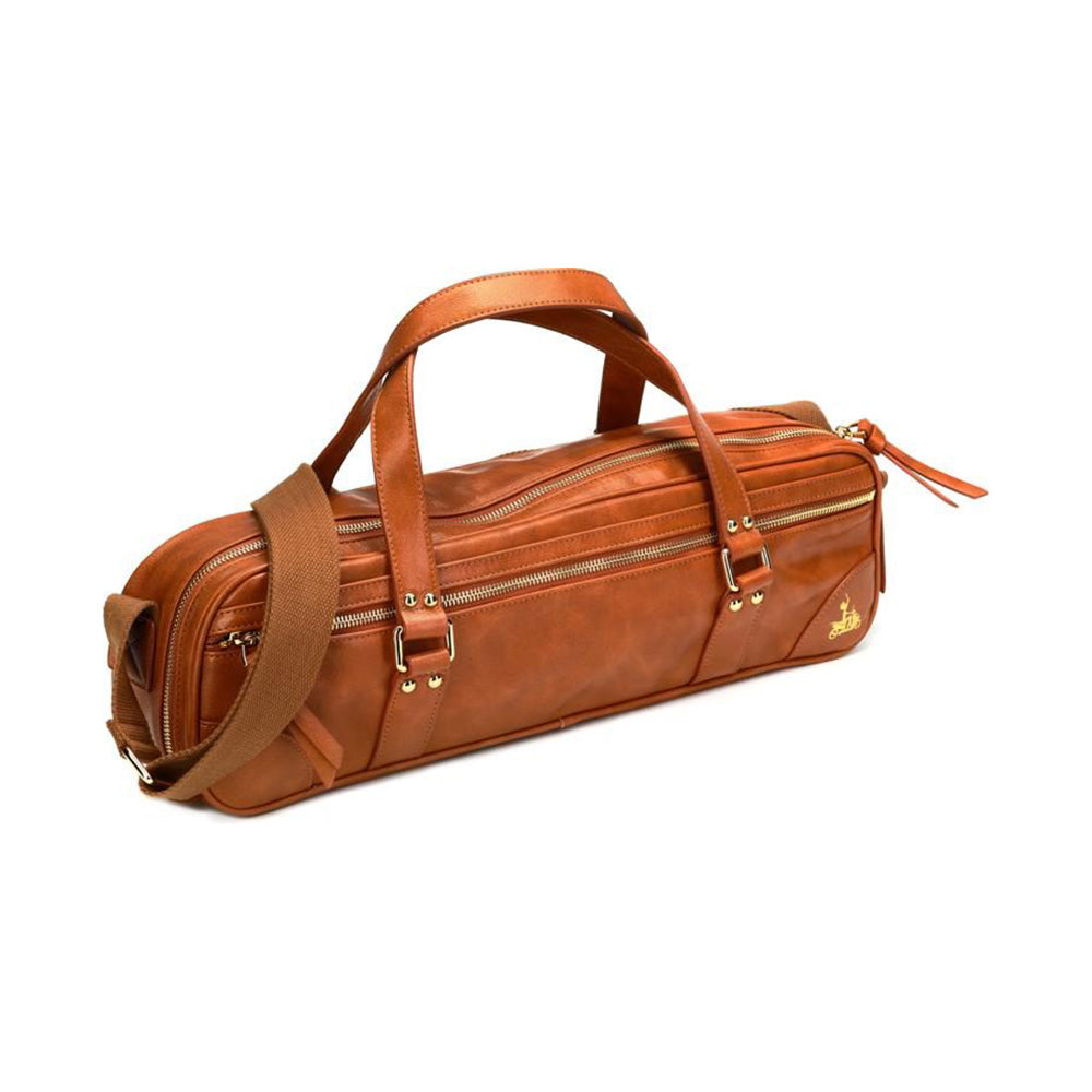 Fluterscooter Cedar Wood Flute Bag made from vegan leather