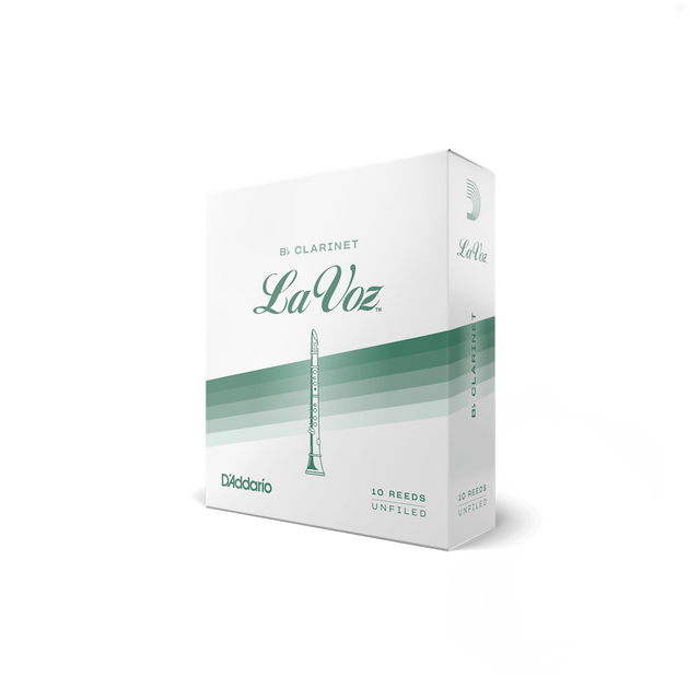 A box of 10 LaVoz Bb Clarinet reeds