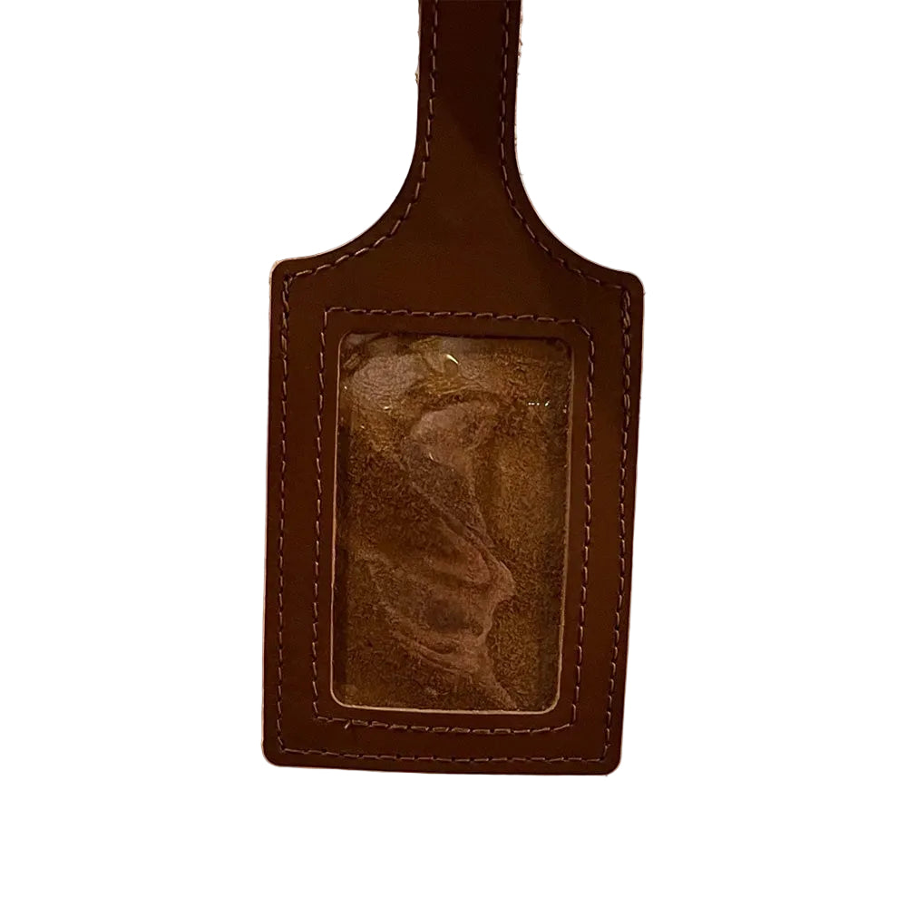 Trombone Shop Leather Luggage Tag