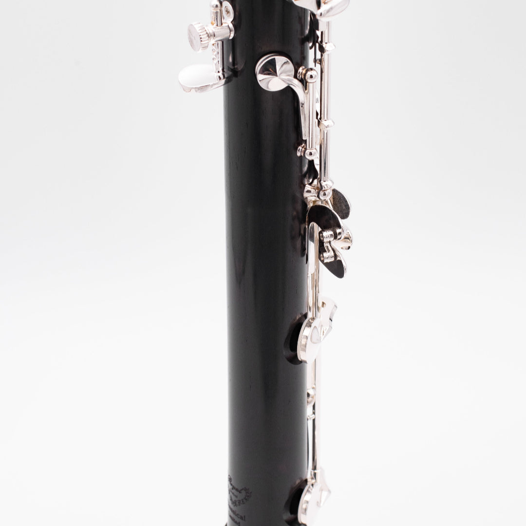 The Royal Global Classical Limited Bb and A Clarinets - close up of back side of lower joint