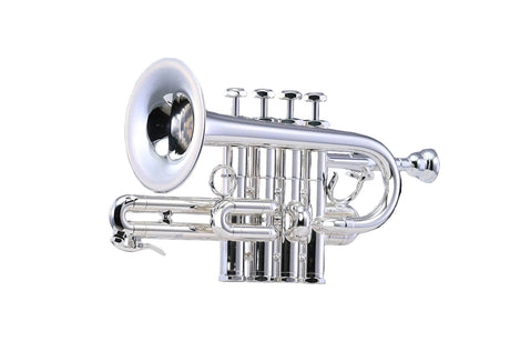 Schilke P7-4 Piccolo Trumpet Silver Plated - tilted bell forward