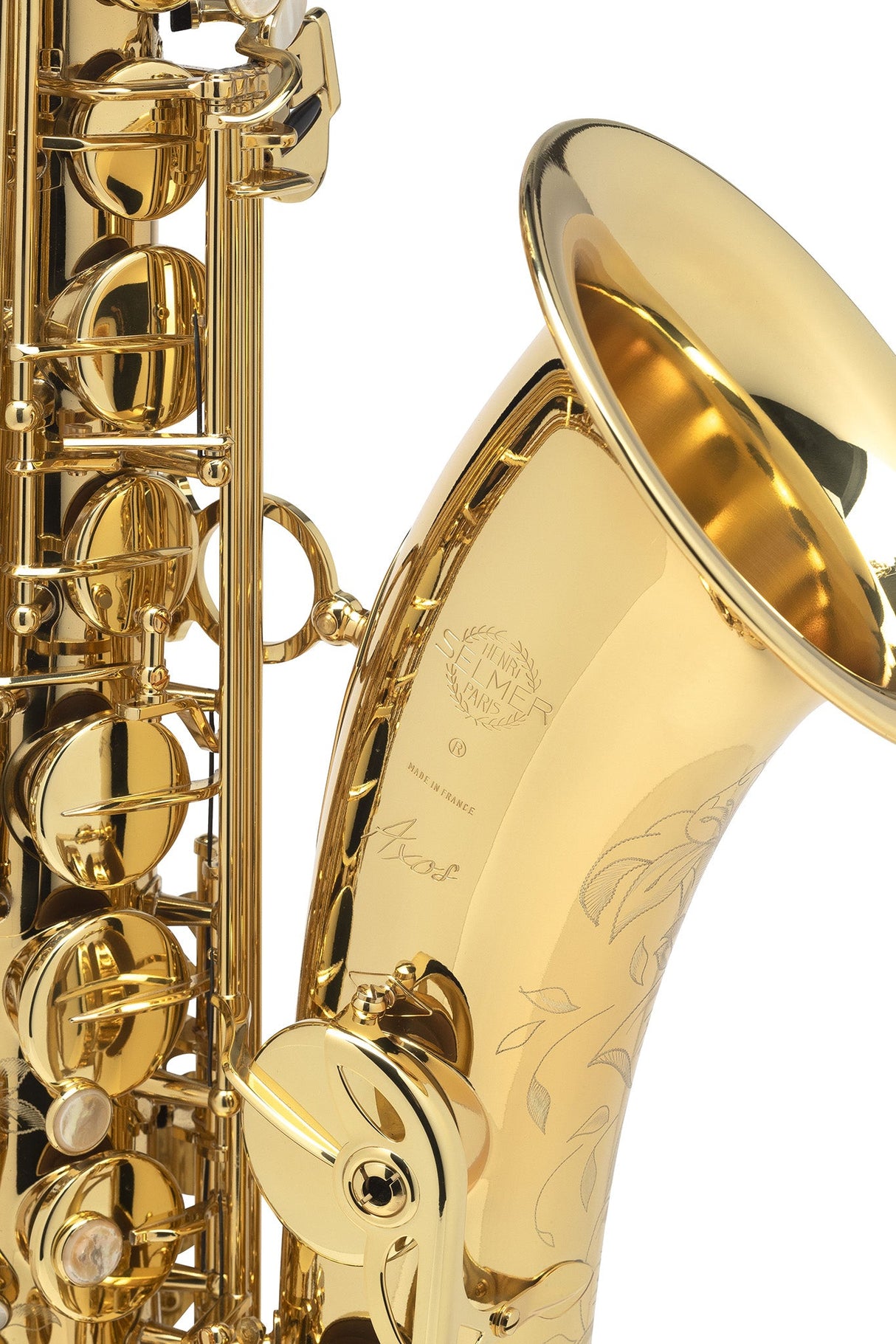 Close-up of Selmer 54AXOS Tenor Saxophone