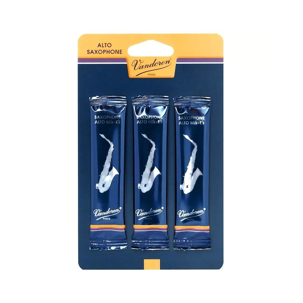 Vandoren Traditional Alto Saxophone Reeds - Three Pack