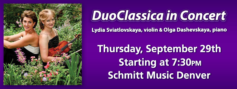 DuoClassica in Concert at Schmitt Music Denver