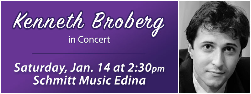 Kenneth Broberg in Concert at Schmitt Music Edina