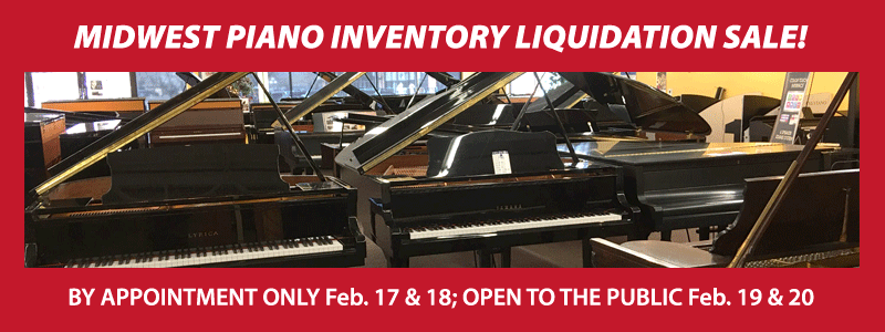 Midwest Piano Inventory Liquidation Sale