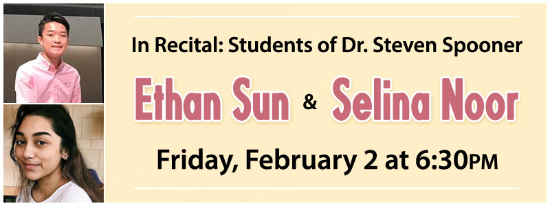 In Recital: Ethan Sun and Selina Noor | Kansas City