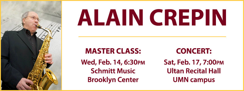 Alain Crepin Saxophone Master Class | Brooklyn Center