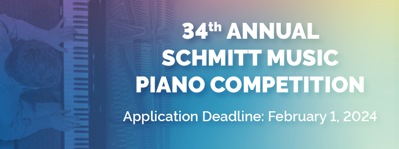 The 2024 34rd Annual Schmitt Music Piano Competition | Denver, CO