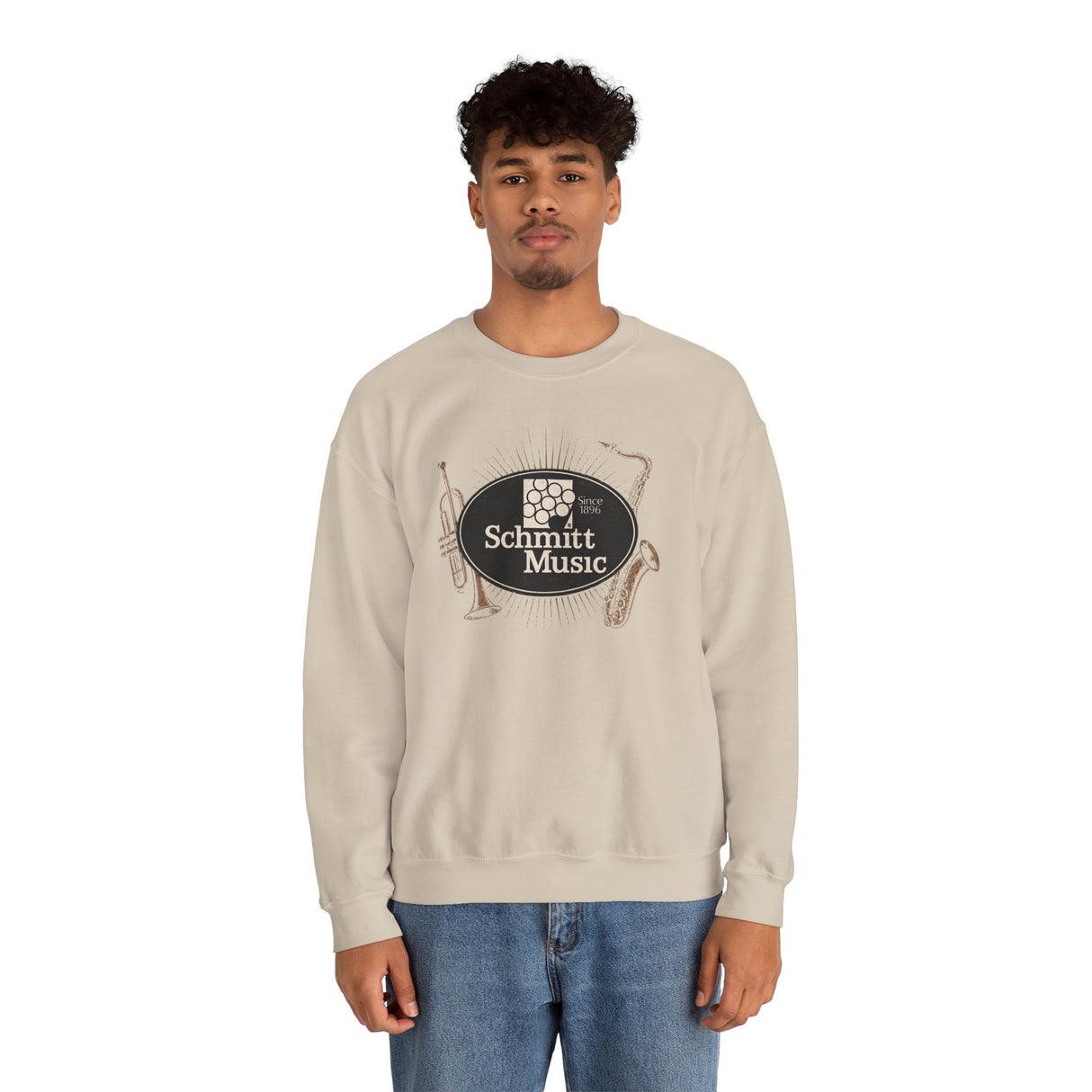 Schmitt Music Logo Band Instrument Unisex Crewneck Sweatshirt