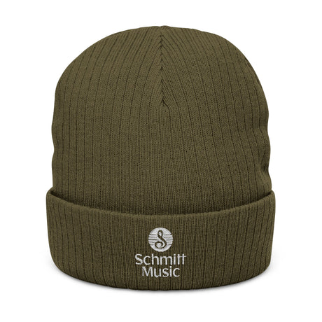 Schmitt Music Embroidered Ribbed Knit Beanie