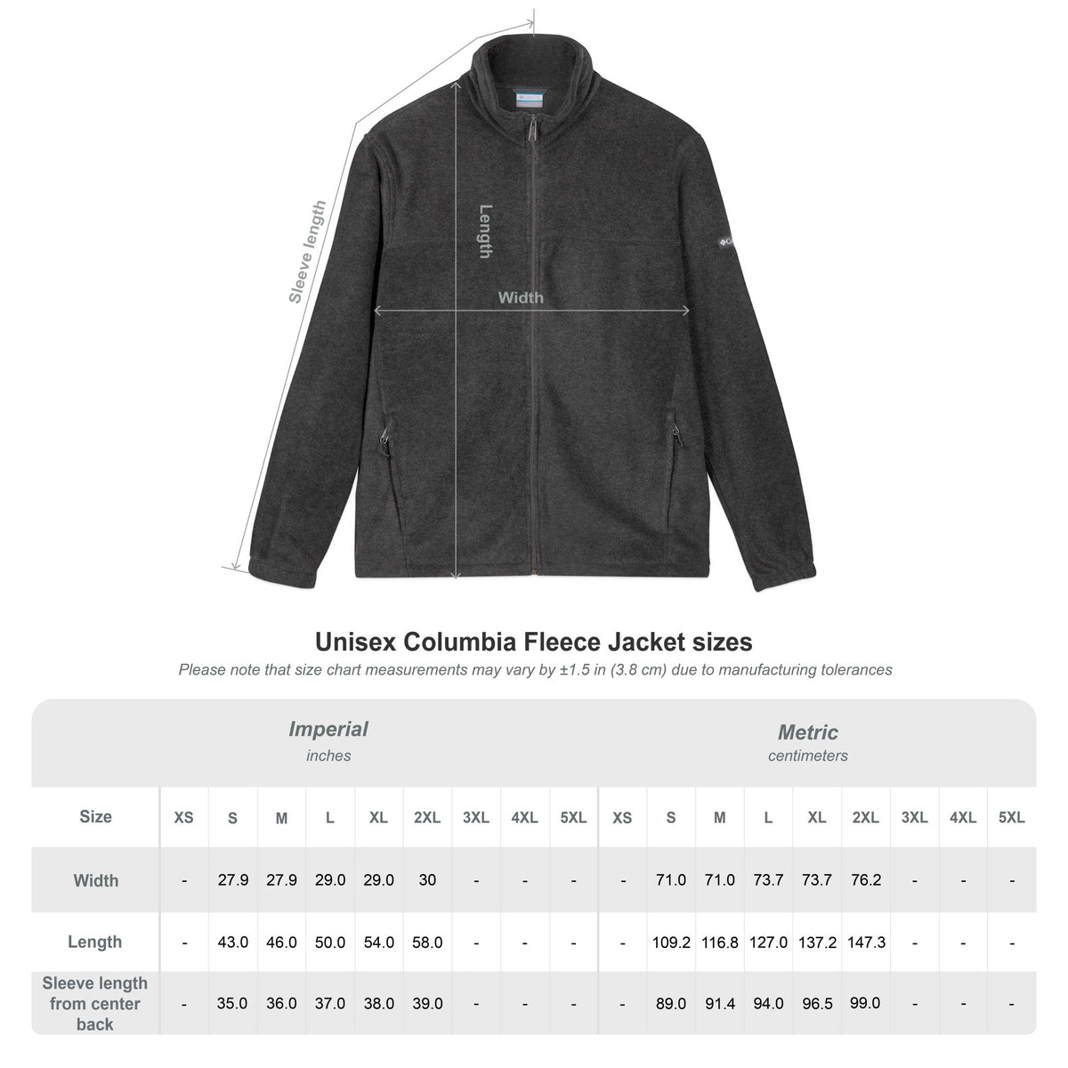 Schmitt Music Embroidered Columbia Fleece Jacket