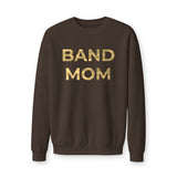 Band Mom Gold Foil Crewneck Sweatshirt Brown
